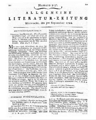 [Goechhausen, Ernst August Anton von]: Fragment der Geschichte und Meynungen eines Menschensohns. - Eisenach : Wittekindt, 1787