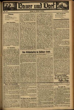Zweite Ausgabe vom Freitag, den 20. Oktober 1933.