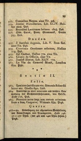 95-108, Sectio II.