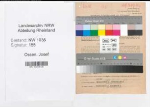 Entnazifizierung Josef Ossen , geb. 27.06.1894 (Steiger)