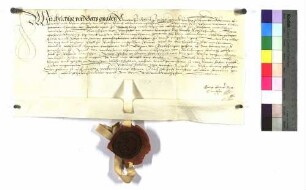 Bischof Melchior für Hans von Berlichingen verleiht Krailshausen; Siegel.