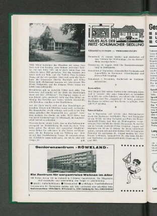 Veranstaltungen - Versammlungen