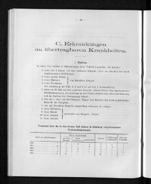 C. Erkrankungen an übertragbaren Krankheiten.