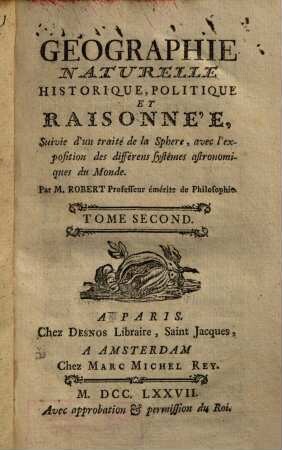 Geographie Naturelle Historique, Politique Et Raisonnée, 2