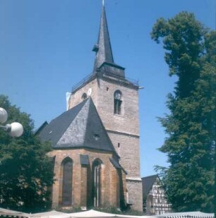 Sömmerda. Bonifatiuskirche. Ansicht von Südost