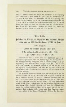 I. Der nordamerikanische Freiheitskrieg (1775-1783)