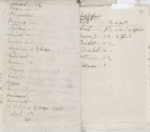 Itinerar einer Reise nach Colmar von Karoline Luises Hand.