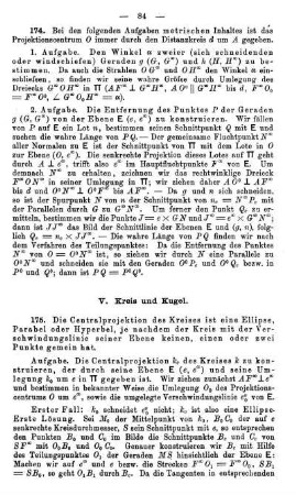 V. Kreis und Kugel.