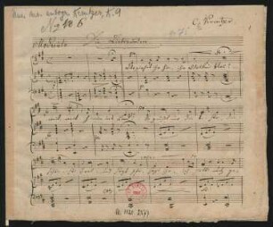 Die Liebesboten; S, pf; A-Dur; op.75, Nr. 6