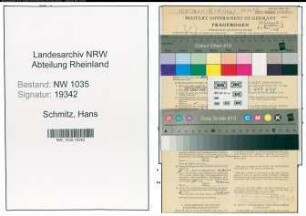 Entnazifizierung Hans Schmitz , geb. 07.01.1904 (Bergassessor)
