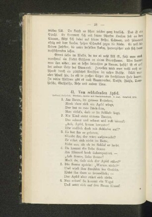 41. Vom schlafenden Apfel.