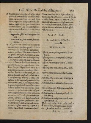 Cap XLV. De maleficio difficilis partus
