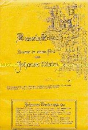 Hektografierte Ausgabe eines Dramas von Johannes Wüsten, herausgegeben von deutschen Emigranten in Großbritannien