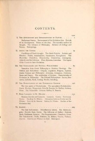 From the Greeks to Darwin : an outline of the development of the evolution idea