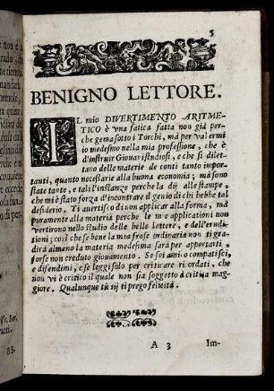 Benigno Lettore.