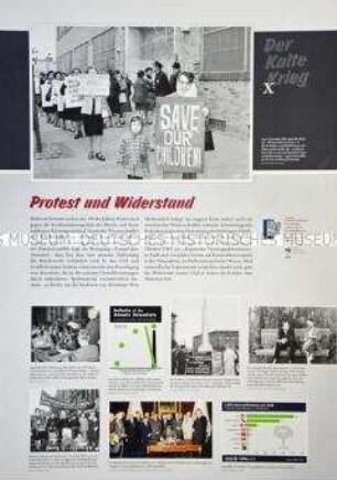 Schautafel Nr. 10 der Ausstellung "Der Kalte Krieg. Ursachen - Geschichte - Folgen", herausgegeben vom Berliner Kolleg Kalter Krieg und der Bundesstiftung zur Aufarbeitung der SED-Diktatur.
