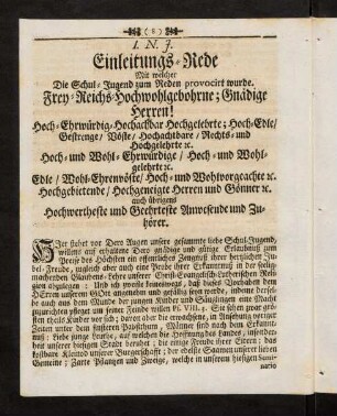 8-56, Einleitungs-Rede