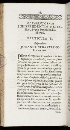 Particula II.