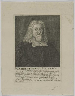 Bildnis des Christianvs Scrivervs