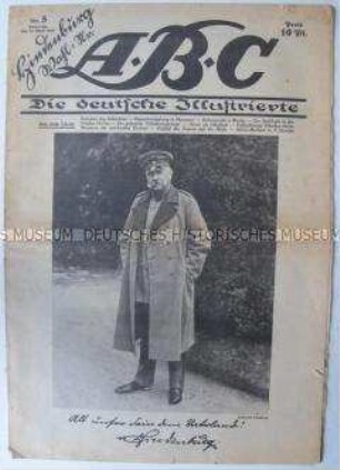 Illustrierte Wochenzeitschrift "ABC" mit einem Porträt von Hindenburg