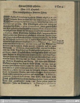 Das III. Capittel. Von unterschiedlichen Arten der Eyden