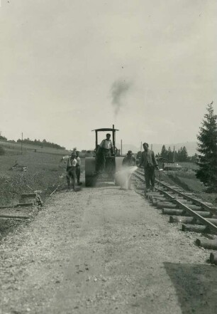 Strassenbau Piding-Högl-Anger, Deutschland, 1930