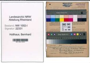 Entnazifizierung Bernhard Holthaus, geb. 26.01.1904 (Techniker)