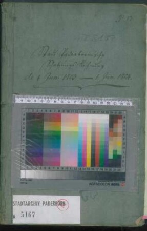 Schatzungsrechnung 1803 - 1804