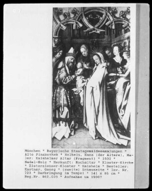 Kaisheimer Altar — Darbringung im Tempel