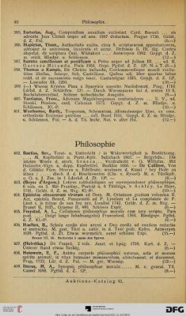 Philosophie (Nr. 402-420)