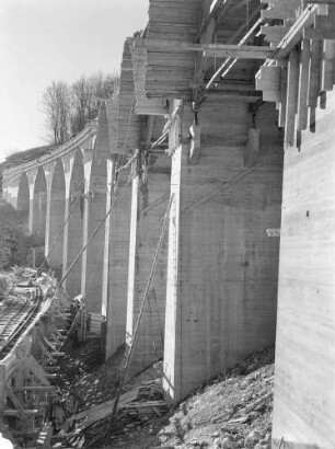 Fischerhäuslebrücke, km 153,930 Bauzustand 1937