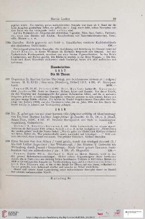 Einzelschriften 1517 Die 95 Thesen (Nr. 137)