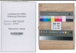 Entnazifizierung Alfred Marschner , geb. 04.01.1906 (Kaufmann)