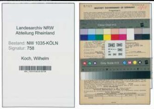 Entnazifizierung Wilhelm Koch , geb. 27.05.1893 (Expedient)