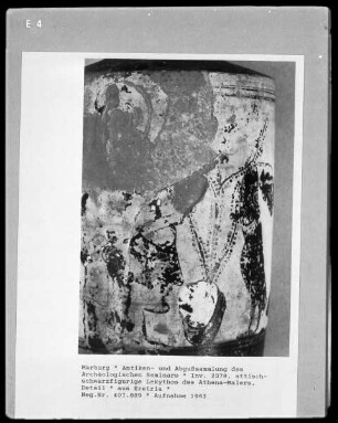 Attisch-schwarzfigurige Lekythos des Athena-Malers
