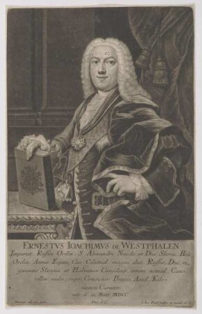 Bildnis des Ernestvs Ioachimvs de Westphalen