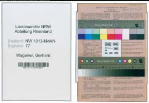 Entnazifizierung Gerhard Wagener , geb. 13.04.1896 (Verwaltungsangestellter)