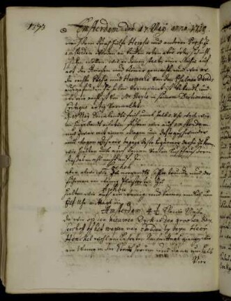 Amsterdam 17. - 22. Mai 1710