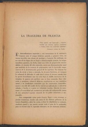 La tragedía de Francia