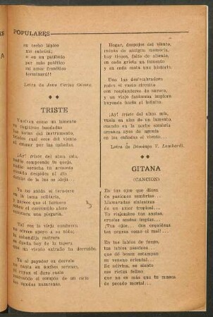 Gitana : (Canción)