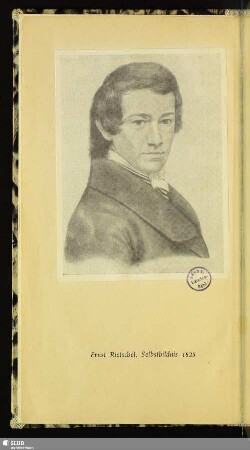 Ernst Rietschel, Selbstbildnis 1825