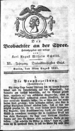 33. Stueck, 16. August 1841
