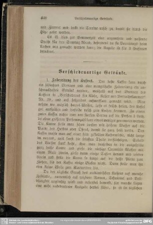 Verschiedenartige Getränke