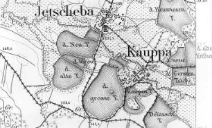 Großdubrau-Kauppa. Meßtischblatt, Sekt. Luttowitz, 1884