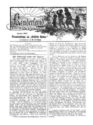 1907: Kinderland (Januar 1907)