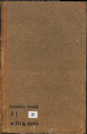 Zivilstandsregister der katholischen Gemeinde Dössel, Kreis Warburg (GAHT 1808-1813). (Gemeinde: Katholische Gemeinde Dössel)