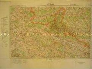 Geografische Karte der Region um Charleville-Mezieres und der Ardennen