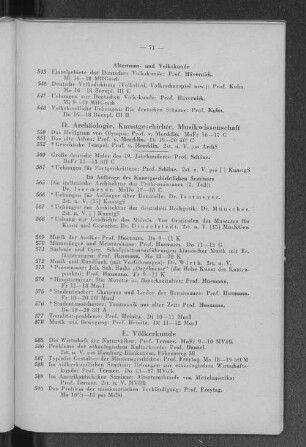 D. Archäologie, Kunstgeschichte, Musikwissenschaft