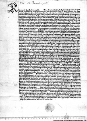 (K)hundt unnd zuwissen sey menigelich ..., das niemandt weitter ... zegartten gestattet ... Und ... das ... mit ernnstlicher leibstraff soll gehanndlt werden ...
