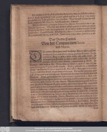 Das Vierdte Capittel. Von der Conjunction Iovis und Martis.